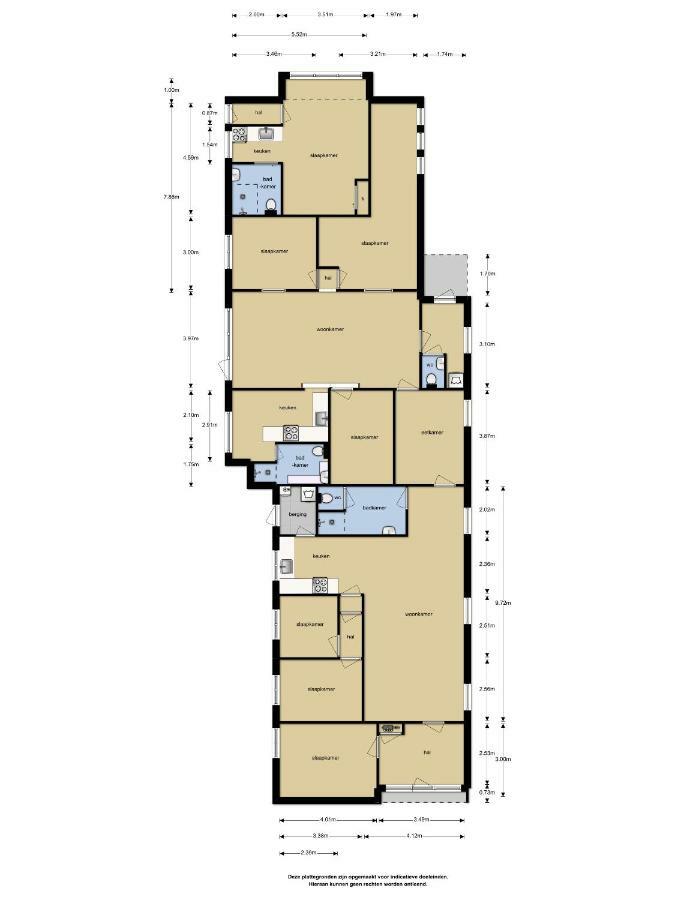 Sfeervol 6 Persoons Appartement - Van Alle Gemakken Voorzien! Bakkeveen Luaran gambar